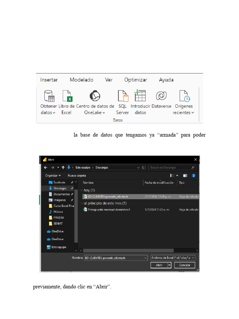 Guía Power BI | PDF | Información | Bases de datos
