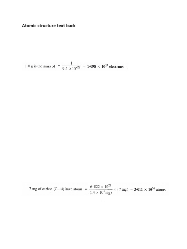 Atomic Structure - Textback | PDF | Atoms | Atomic Orbital