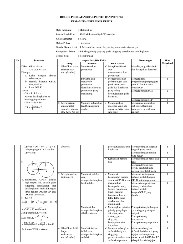 Rubrik penilaian keterampilan picture
