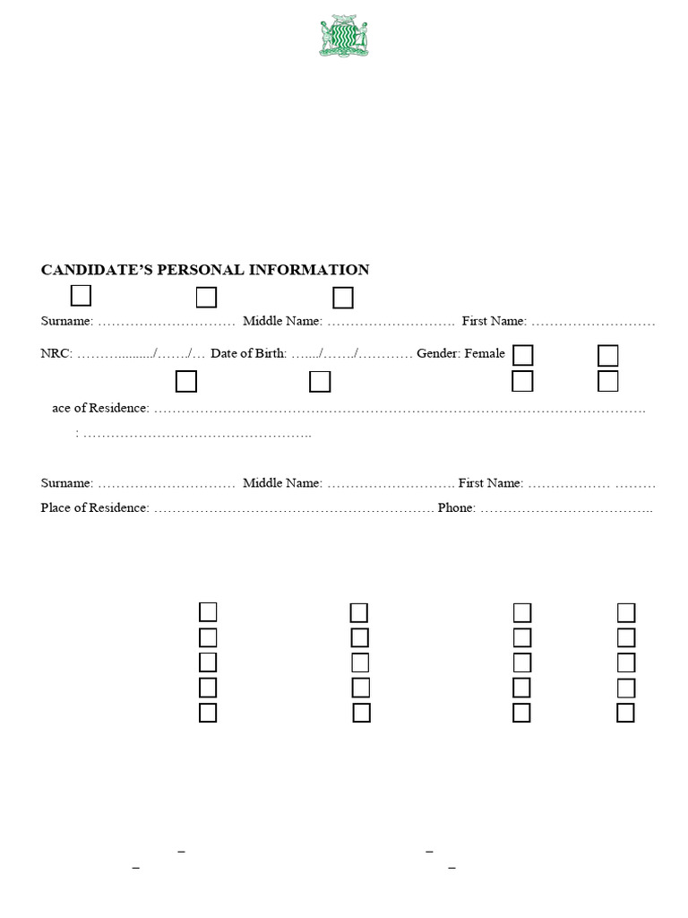 New Gce Form | PDF