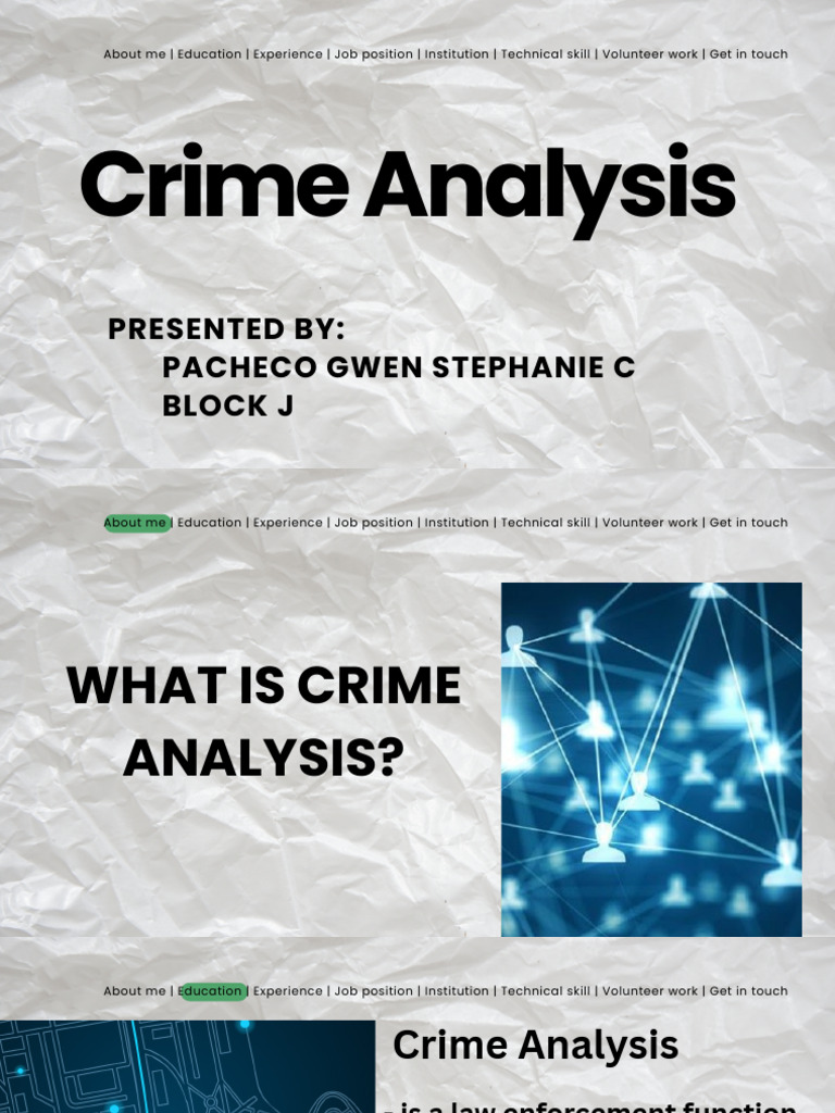 Three Types of Crime Analysis - . | PDF | Criminology | Law Enforcement