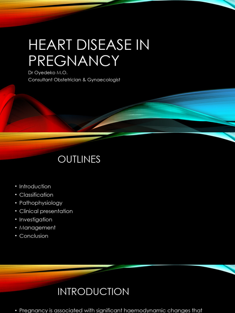 Heart Disease in Pregnancy - 041730 | PDF | Heart | Congenital Heart Defect