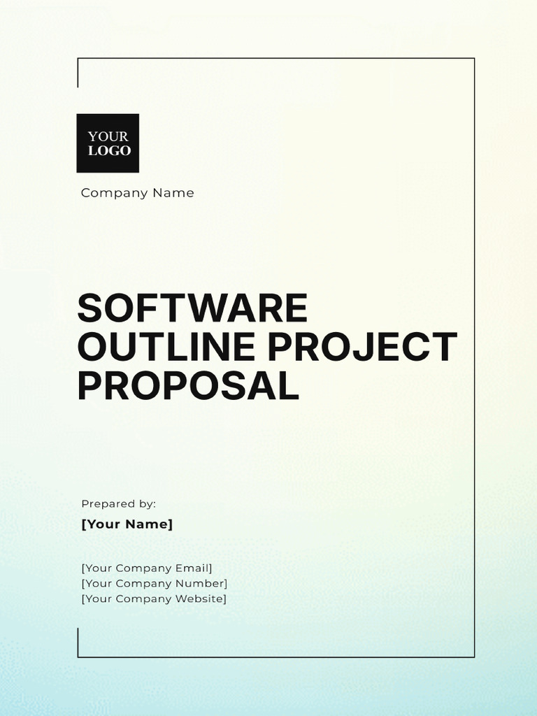 Software Outline Project Proposal Template | PDF