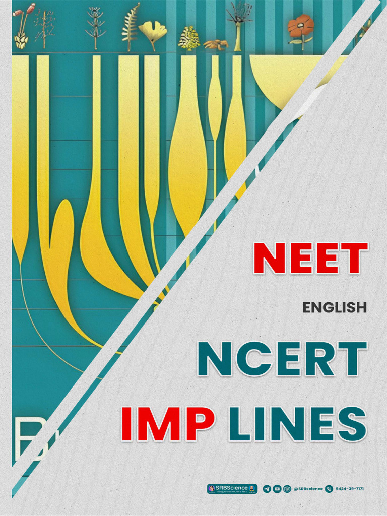 NEET NCERT IMP Lines - Class 11 - Unit 9 - Medium English | PDF