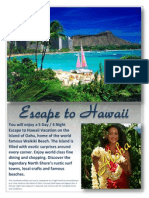 Escape To Hawaii - Website Sample