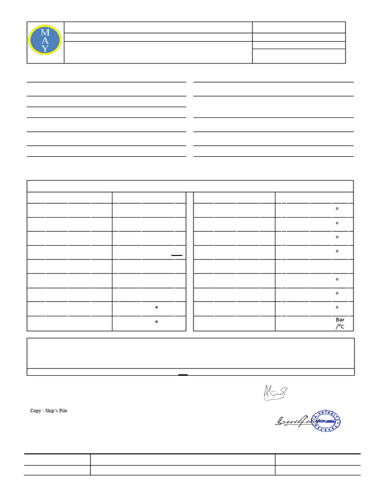Cargo Engine Performance Record No 1 FEB | PDF | Engines | Machines