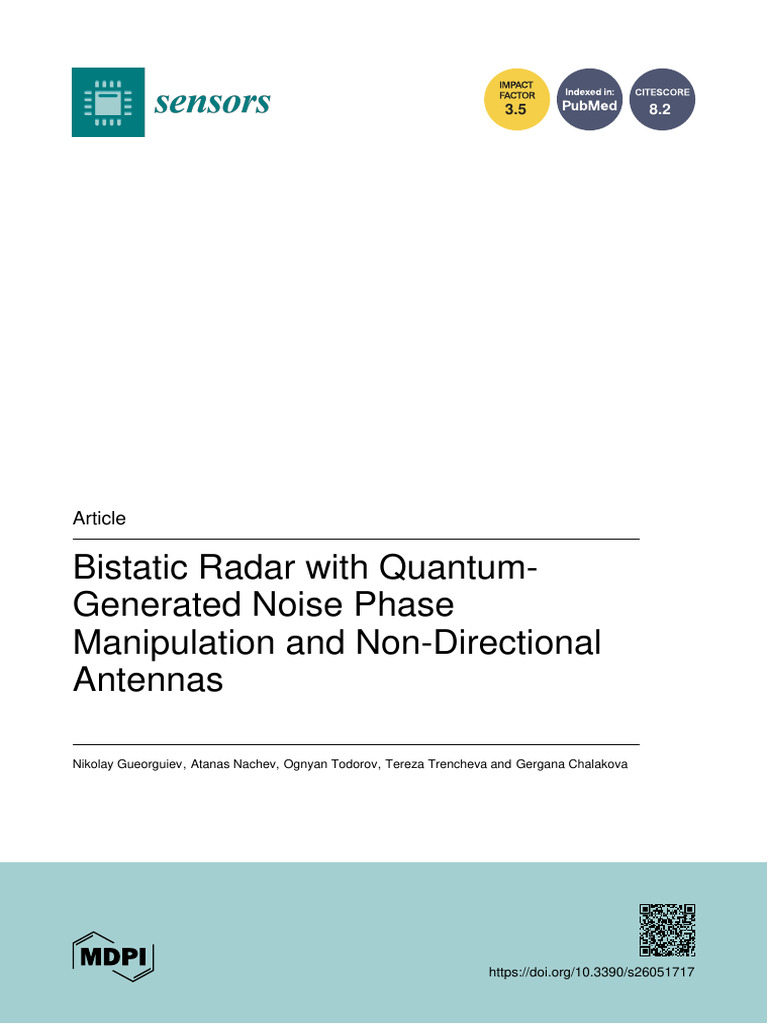 Bistatic Radar With Quantum-Generated Noise Phase Manipulation and Non ...