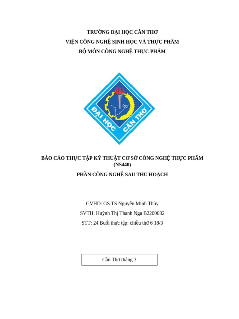 [123doc] Bao Cao Thuc Tap Ky Thuat Co So Cong Nghe Thuc Pham Ns440 Phan ...