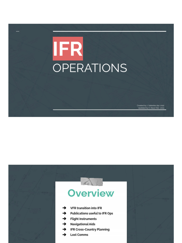 IFR Operations v2.pdf 2 | PDF | Instrument Flight Rules | Visual Flight ...