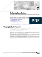 Configuring Basic Settings: Changing The Enable Password