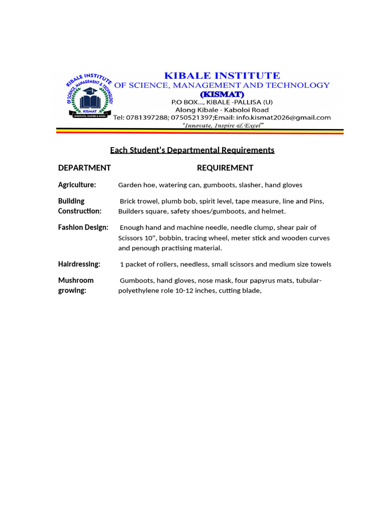 Course Requirement | PDF