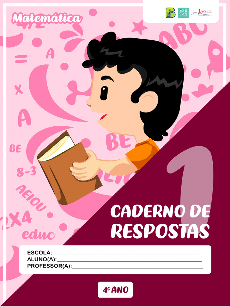 4 Ano Caderno 1 MT EPV - Caderno de Respostas | PDF