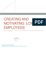 Creating and Maintaining Employee Loyalty