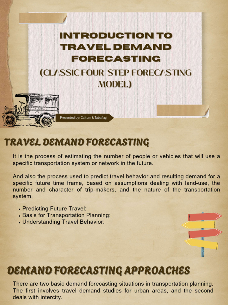 Introduction To Travel Demand Forecasting Classic 4 Step Forecasting ...