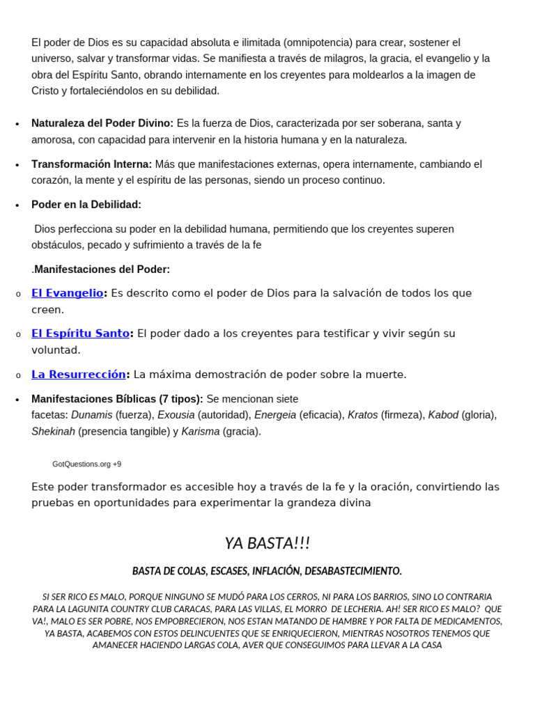 El Poder de Dios | PDF | Cristo (título) | Salvación