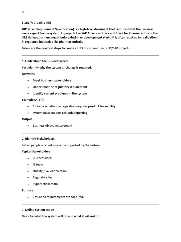 Creating a Urs | PDF | Information Technology | Computing