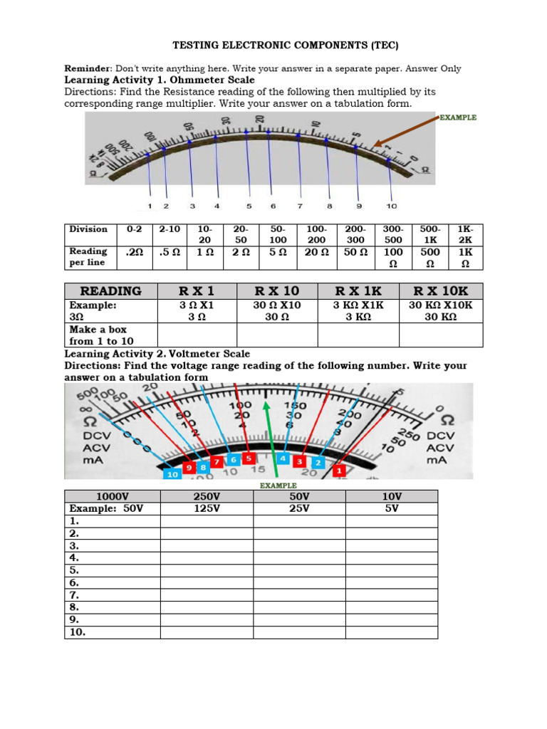Testing Electronic Components | PDF