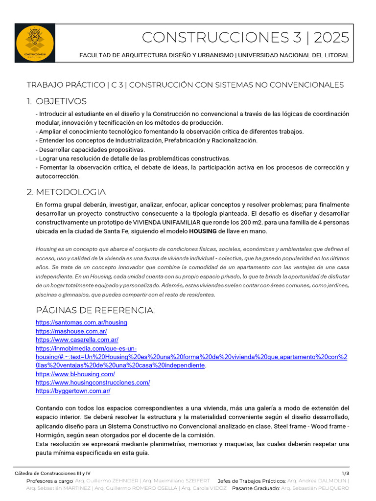 Guia TP Final - 2025 by Willy 03 | PDF | Diseño | Barrio residencial