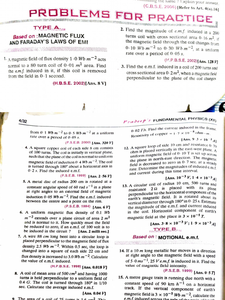 Electromagnetic Induction EMI | PDF