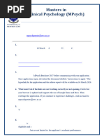 UCT Psychology Honours Application Guide | PDF | Academic Degree ...