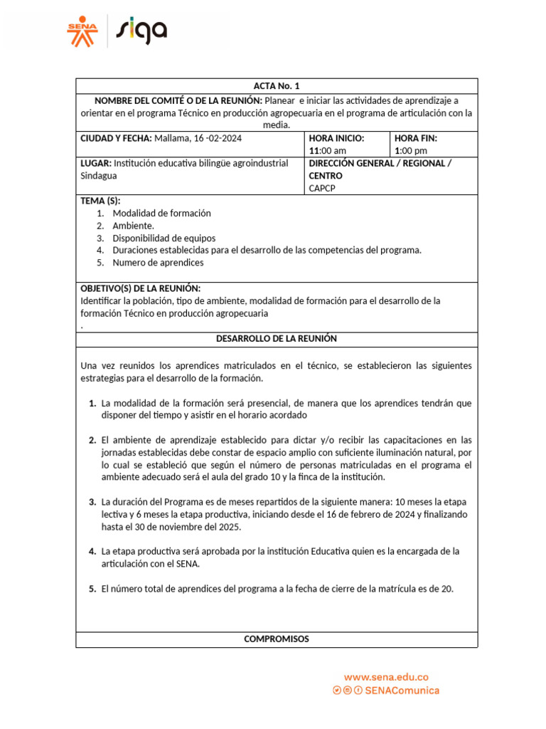 GD-F-007 Formato Acta de Inicio | PDF