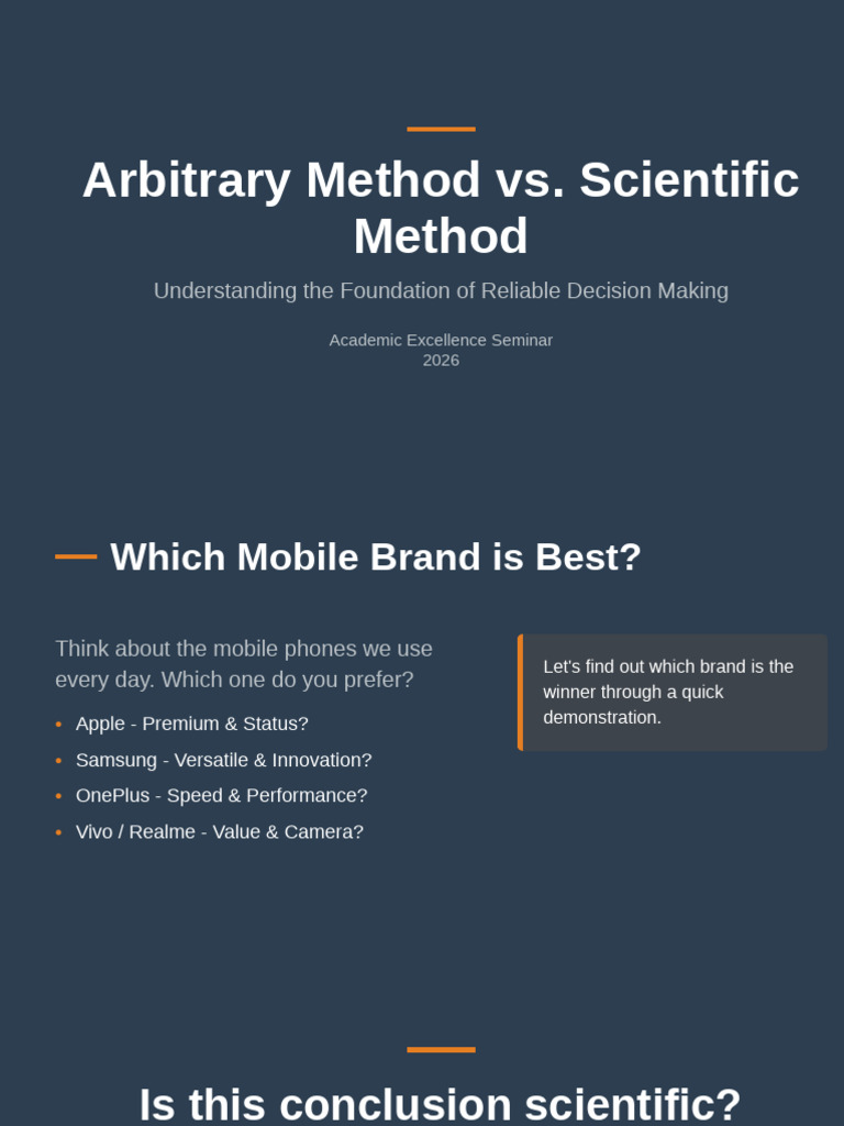 Arbitrary vs Scientific | PDF | Scientific Method | Bias