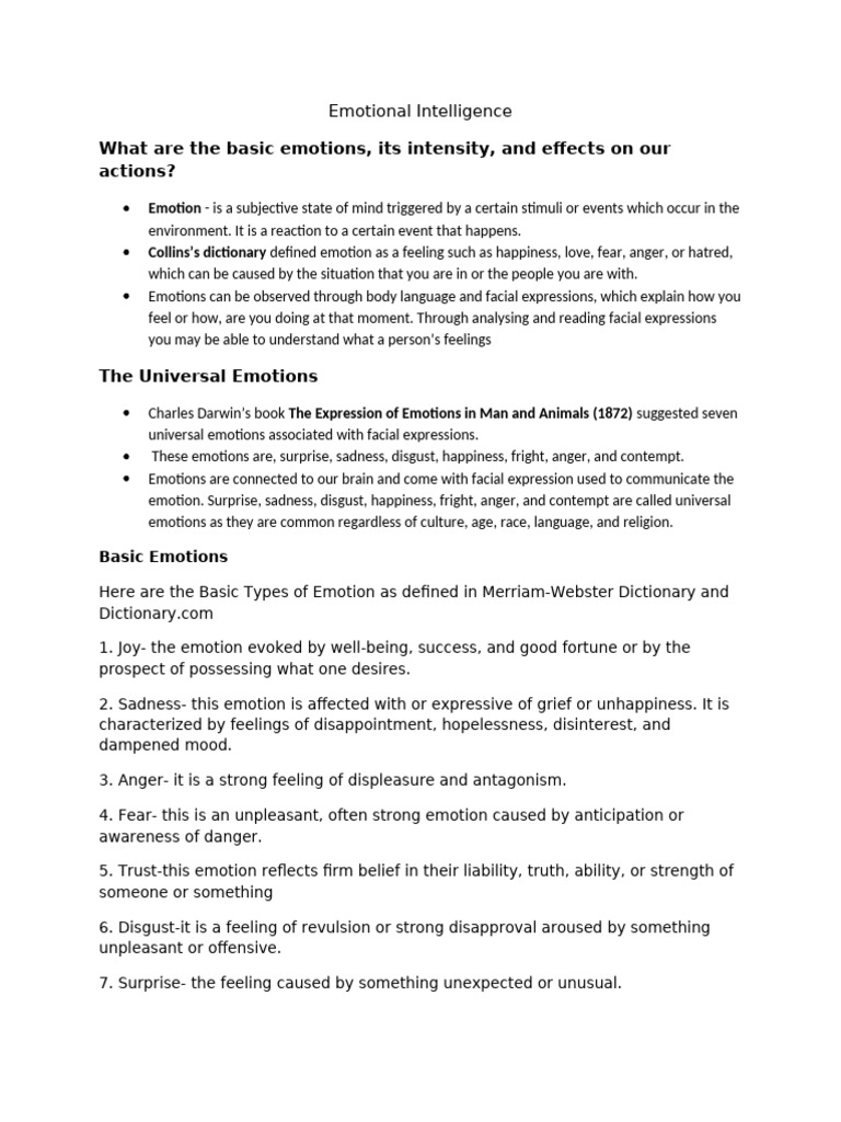 Emotional Intelligence | PDF | Emotions | Emotional Intelligence
