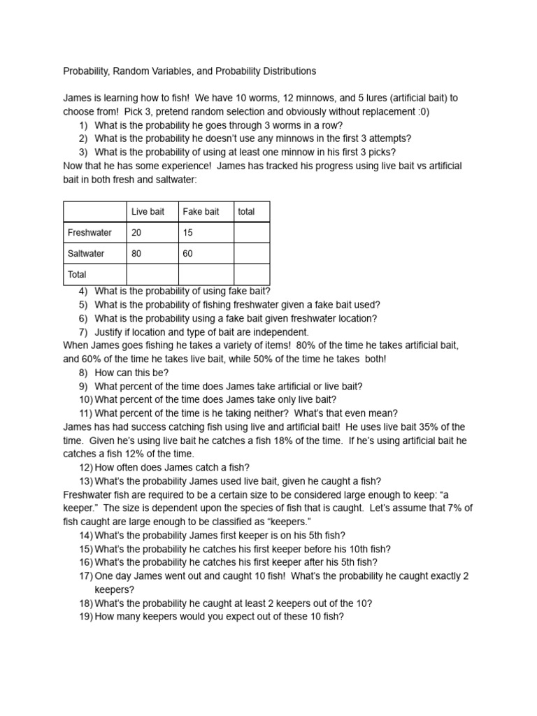Probability, Random Variables, and Probability Distributions | PDF ...