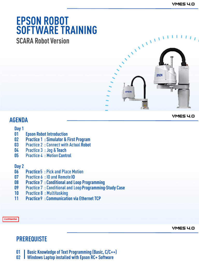 Epson Robot Software Training Material (4 Axis Robot) - PT. Paragon ...