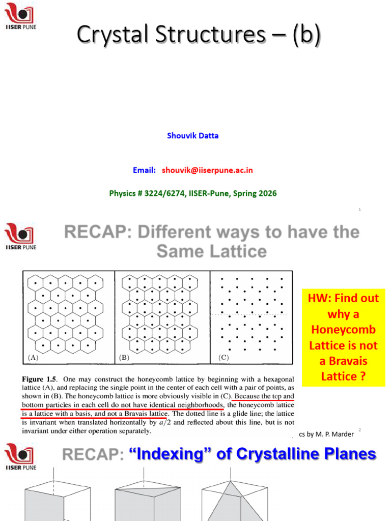 20260113 Crystal Structures - b | PDF | Crystal Structure | Diffraction