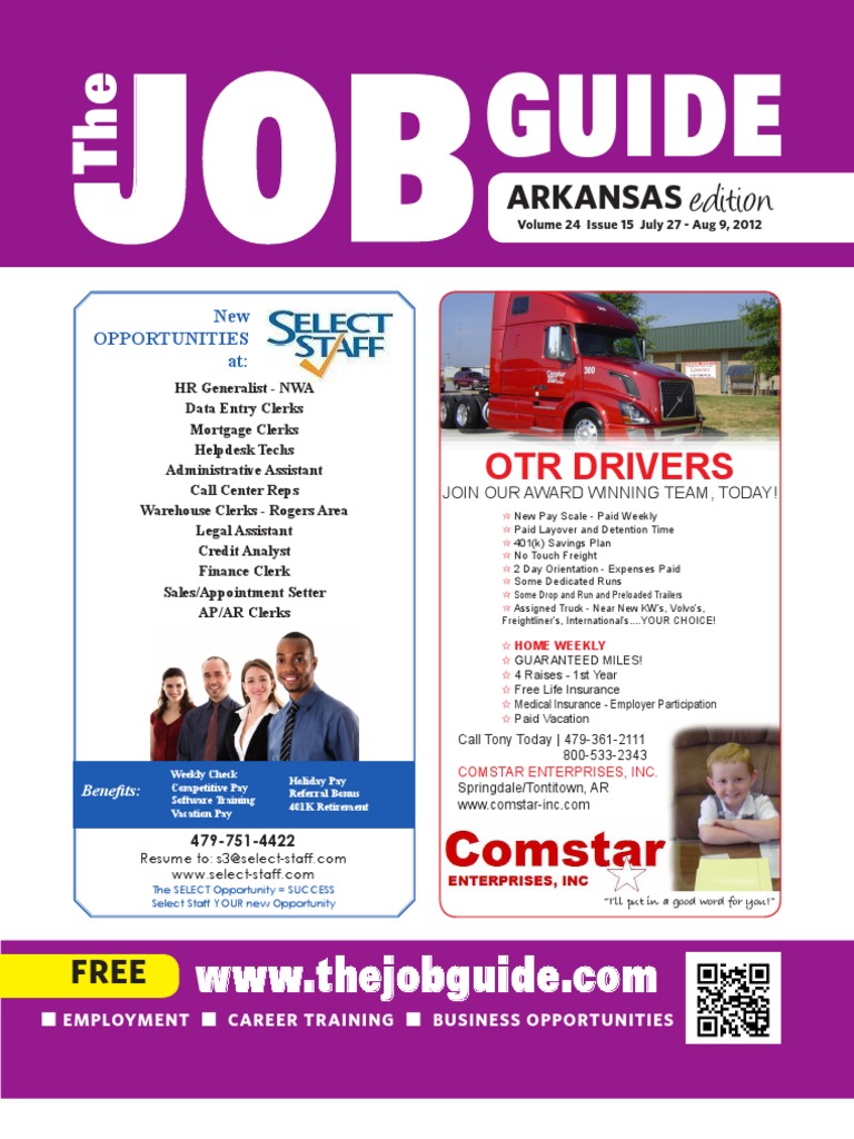 The Job Guide Volume 24 Issue 15 Arkansas Family Medicine