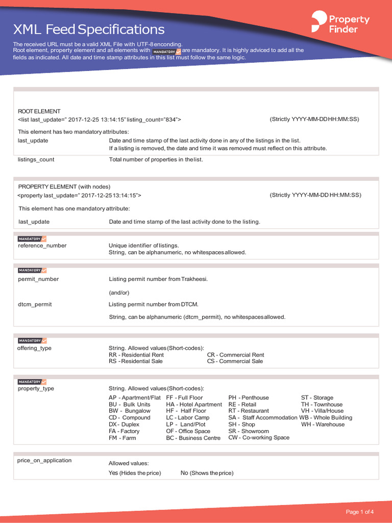 XML Specifications PF AE As of 10 Nov 2022 | PDF