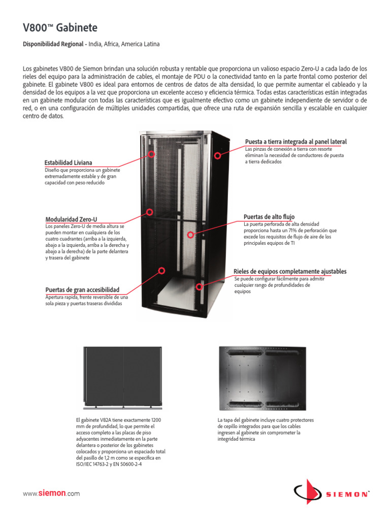 Rack Siemon v800 | PDF | Bienes manufacturados | Herramientas