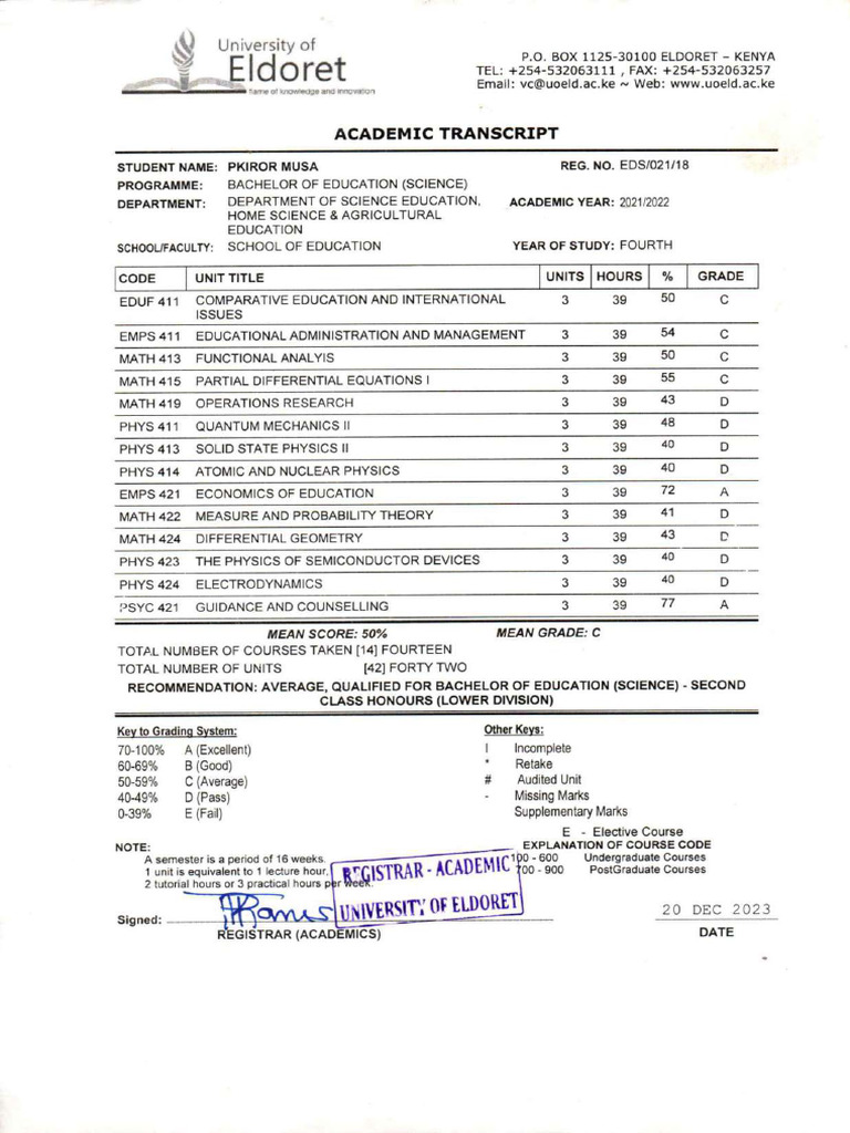 Transcripts | PDF