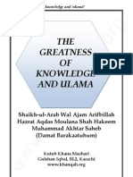 Greatness of Knowledge and Ulama