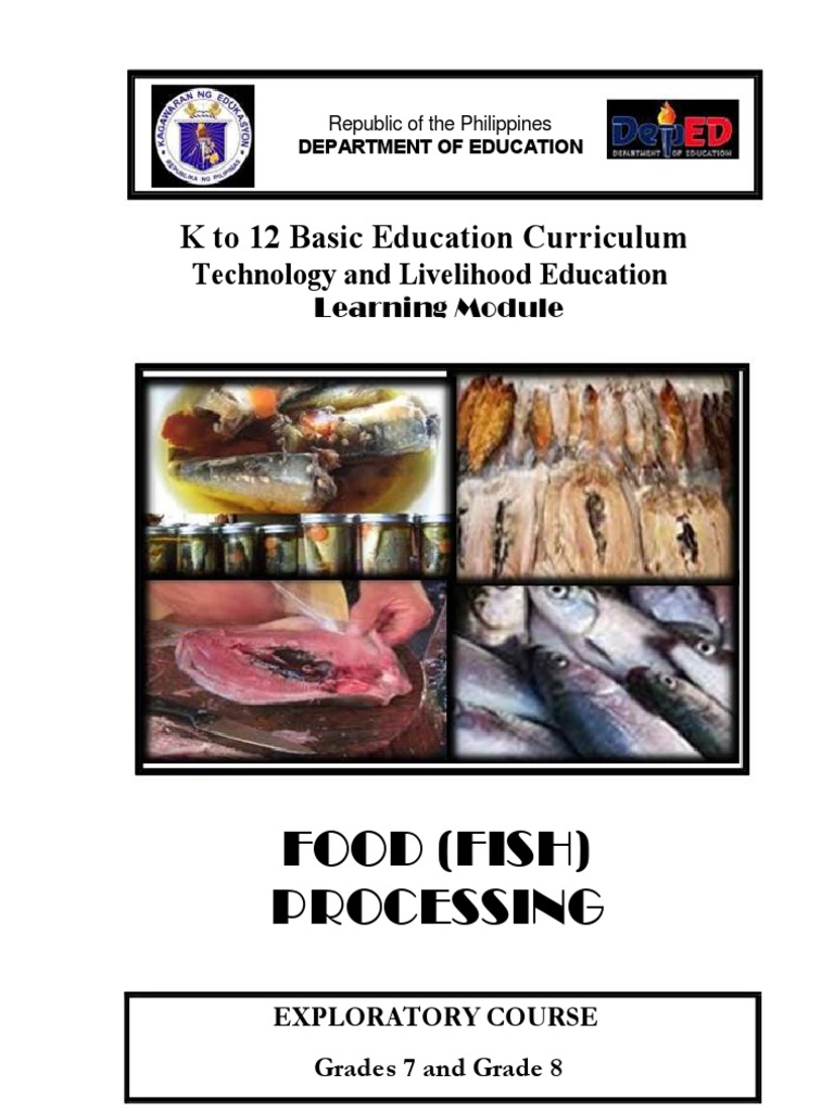 Fish Processing Learning Module PDF Smoking (Cooking) Refrigerator