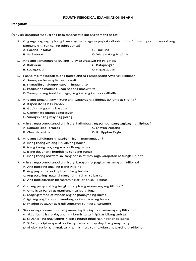 Ap 4 | PDF