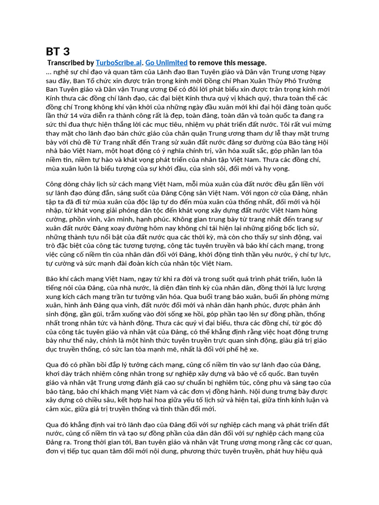 BT 3 | PDF