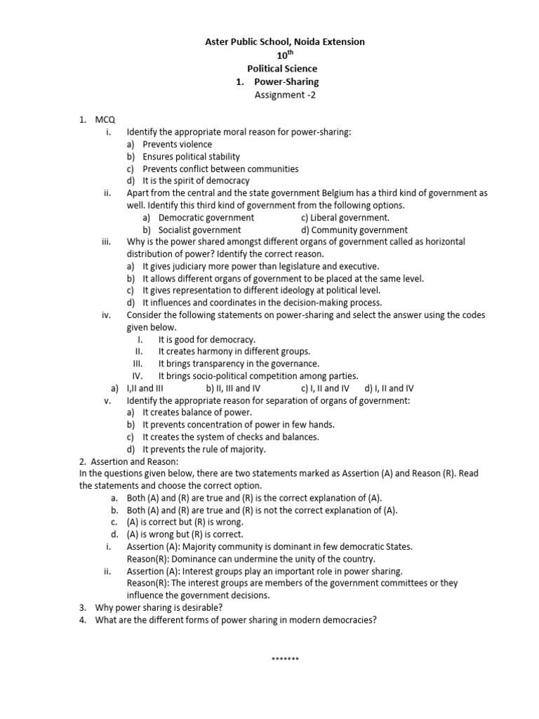 Chapter 1 Assignment 2 | PDF | Democracy | Political Ideologies