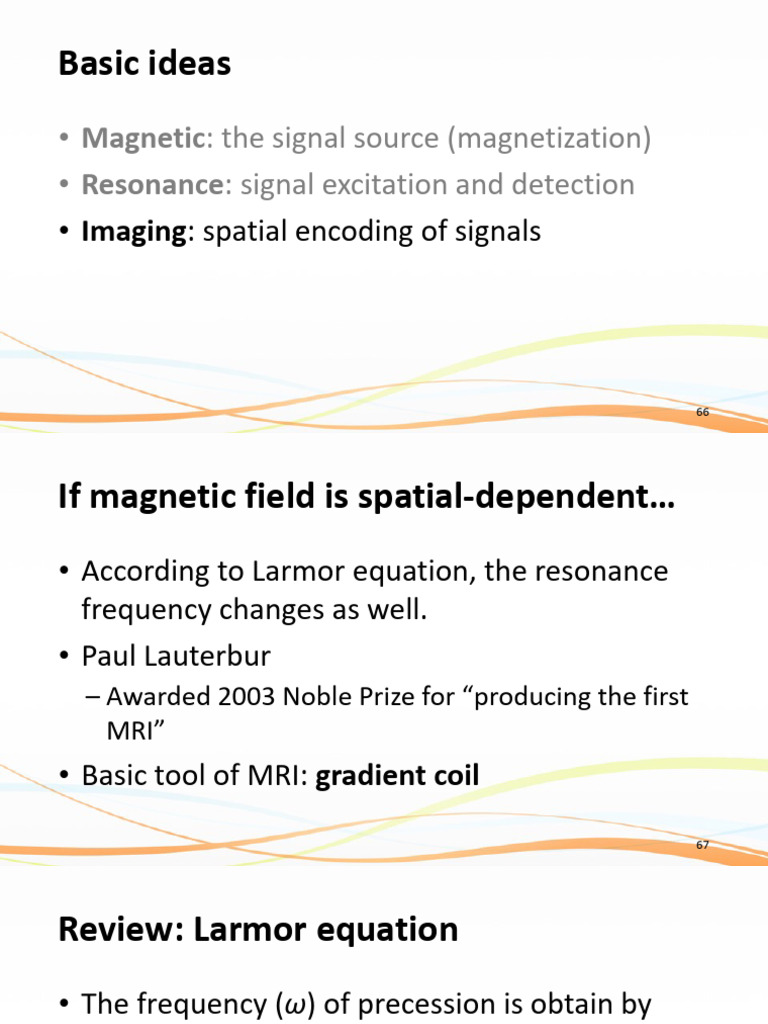 Wk04 MR Basics I | PDF | Physical Phenomena | Electromagnetism