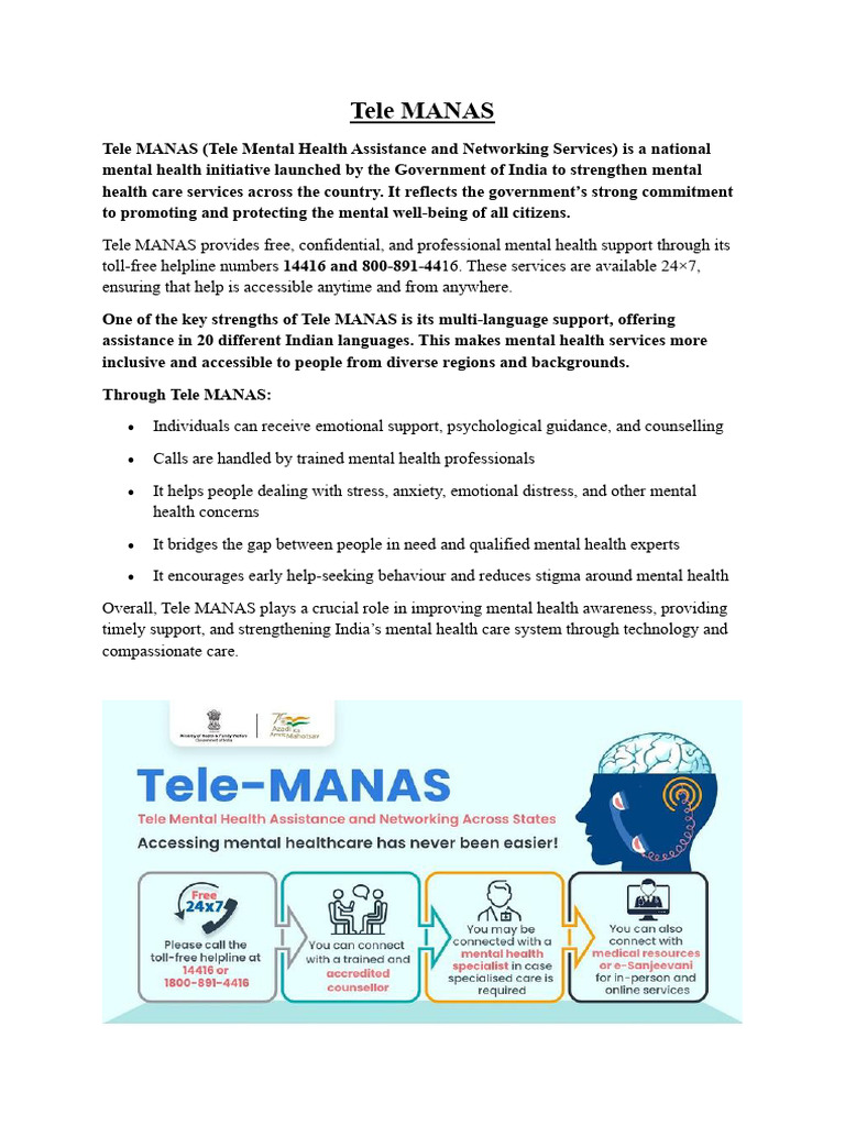Tele Manas | PDF