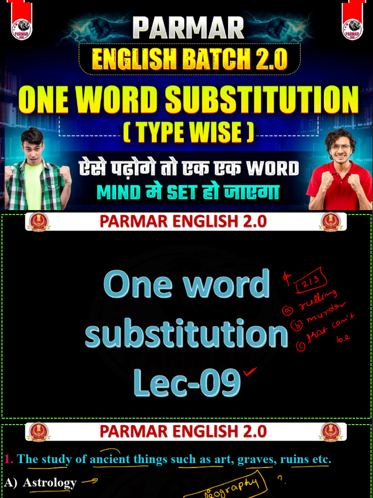 Vocab (One Word) Ows Lec - 9 PDF 2 [08!11!2025] | PDF | Oligarchy ...