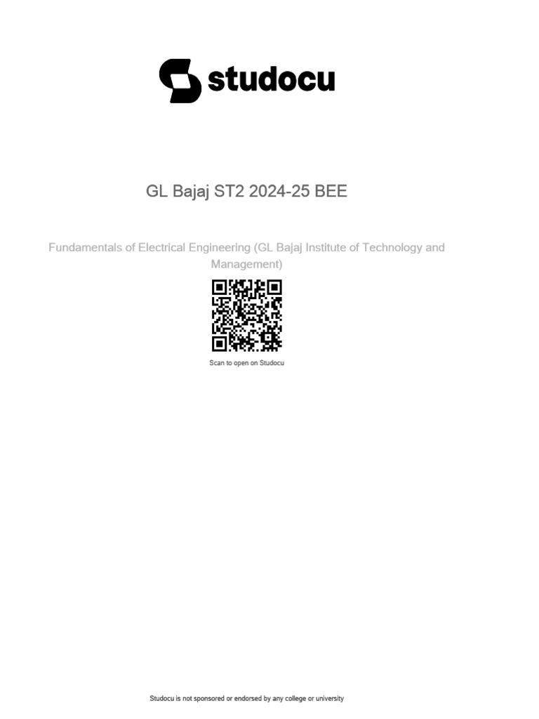 Electrical St | PDF