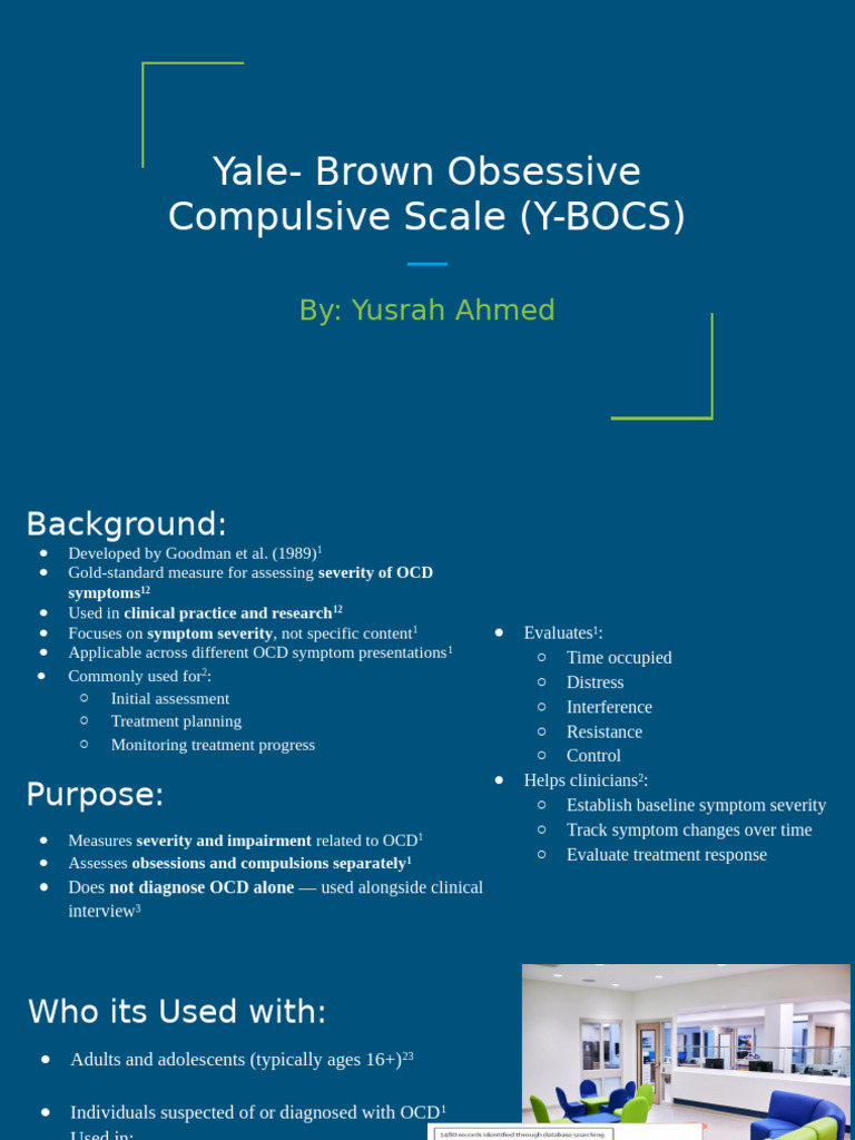 Yale- Brown Obsessive Compulsive Scale (Y-BOCS) (1) | PDF | Obsessive ...