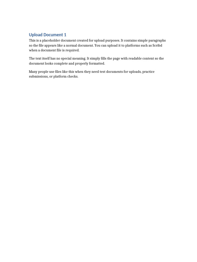 Upload Doc 1 | PDF