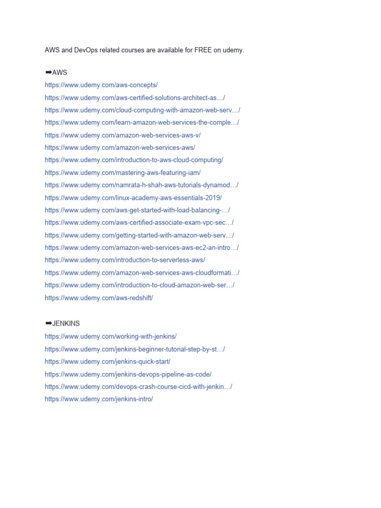 AWS + DevOps Free | PDF