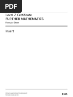 AQA Level 2 Further Maths Formula Sheet | PDF | Geometric Shapes | Euclid