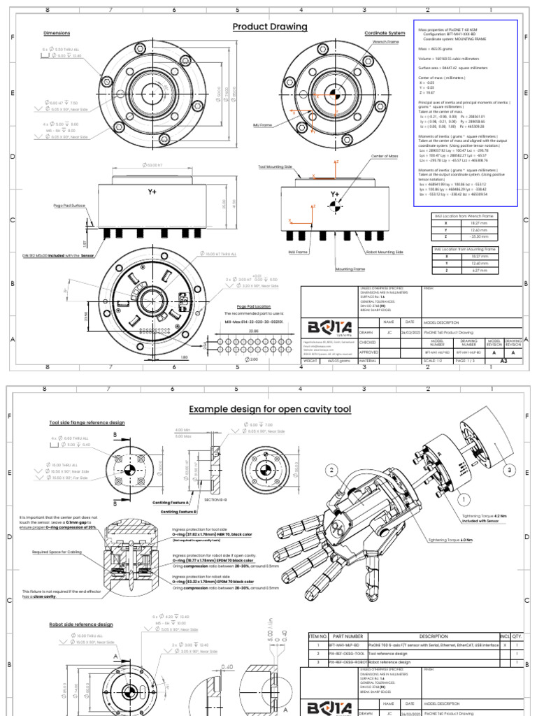 PixONE T60 Gen A Assembly Drawings | PDF | Mechanical Engineering