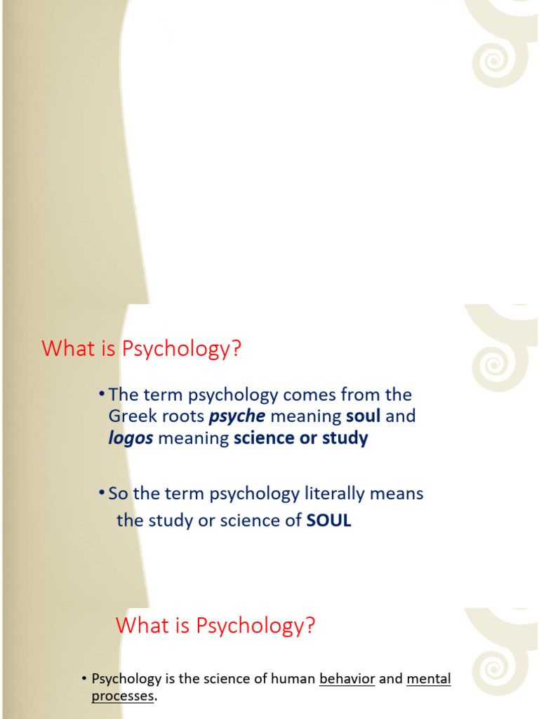Psychology BA1 Unit 1 Introduction to Psychology (1) | PDF ...