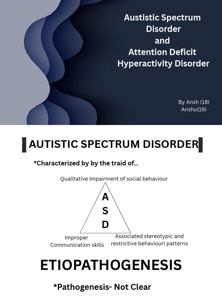 Asd and Adhd | PDF | Attention Deficit Hyperactivity Disorder | Autism